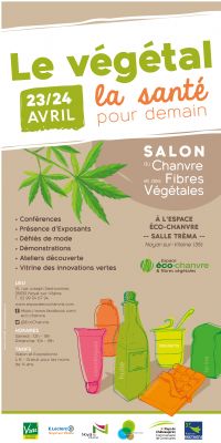 Salon du Chanvre et des Fibres Végétales. Du 23 au 24 avril 2016 à Noyal-sur-Vilaine. Ille-et-Vilaine. 